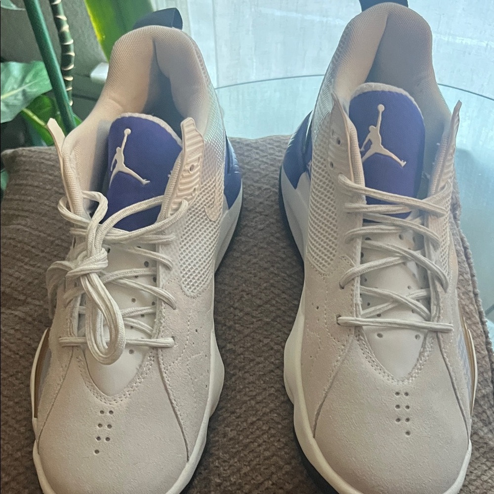 Jordan White and purple Sneakers